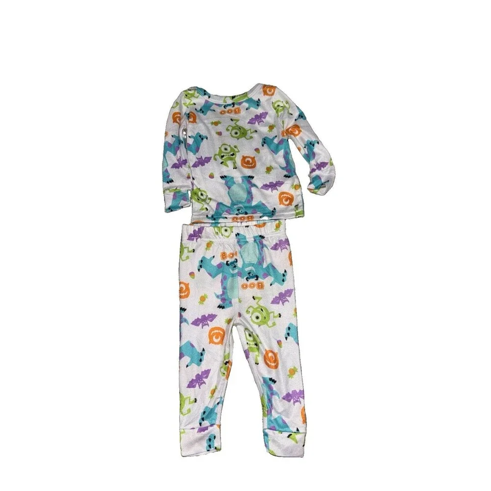 2T Monsters Inc. Toddler Kids Print Halloween Pajama Set